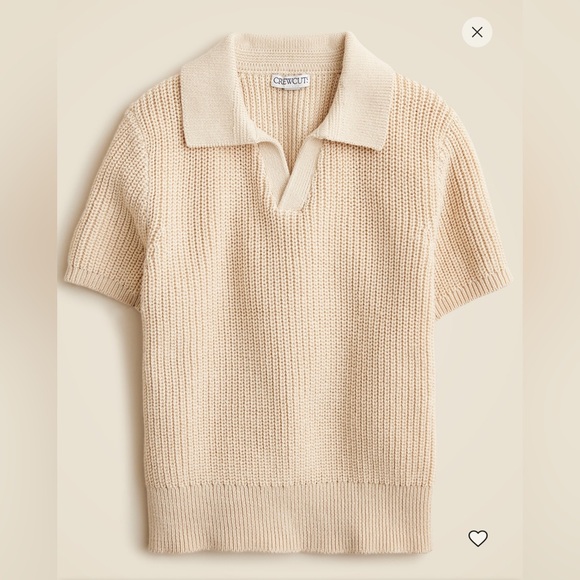 Crewcuts Other - NWT Crewcuts Kids' short-sleeve johnny-collar sweater-polo,size 4-5